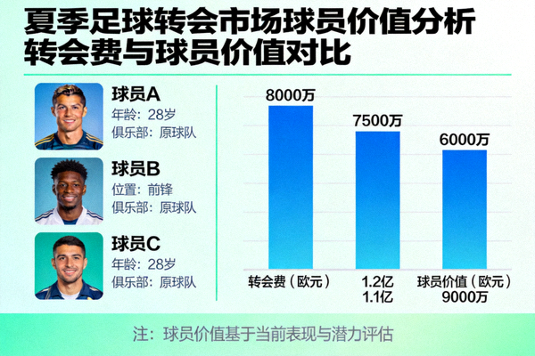 夏季足球转会市场球员价值分析图表